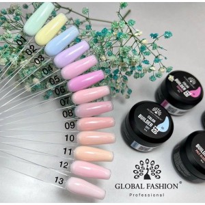 Гель для моделювання нігтів Global Fashion Color Builder Gel, 15гр, 09-Peach. Photo 2